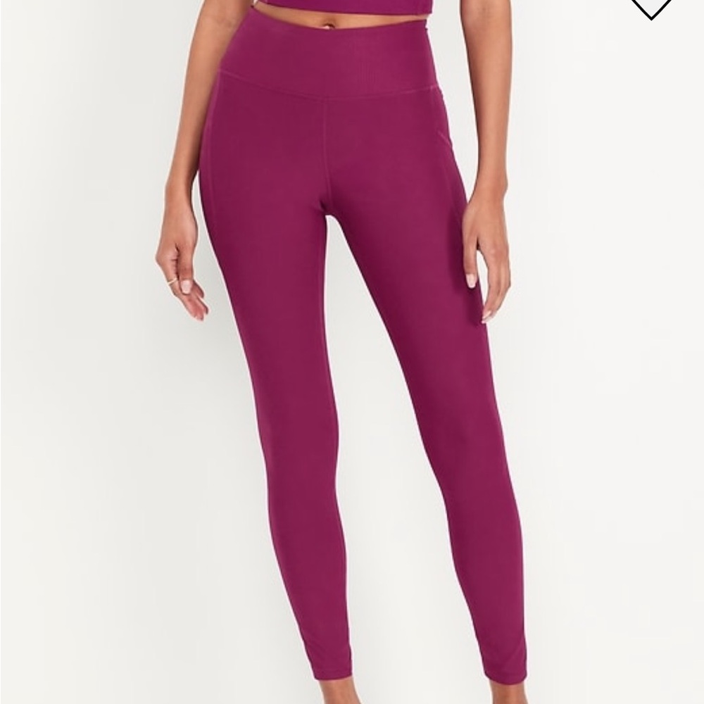 Old Navy High Waisted Powersoft Rib Leggings XL petite